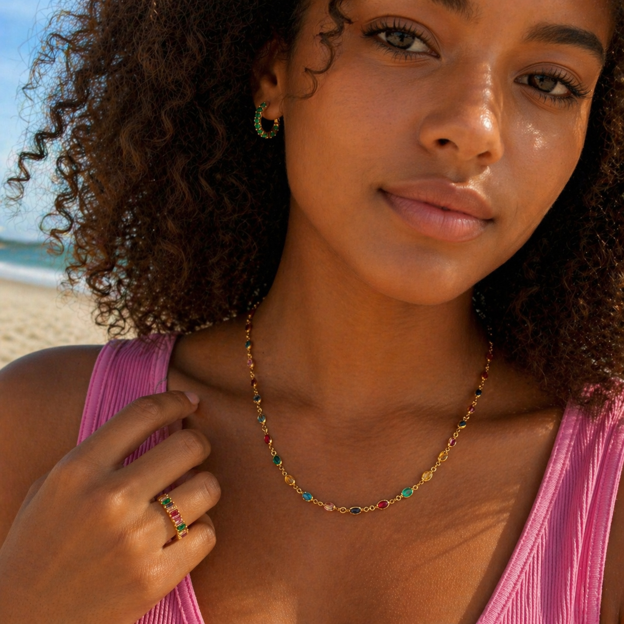 Rainbow Glow Necklace