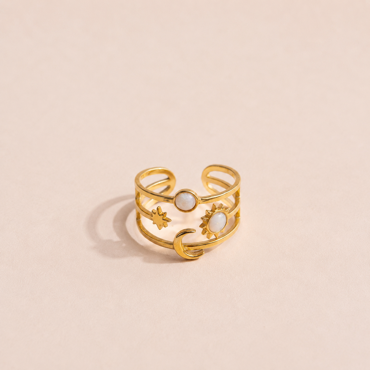 Stellar Moon Ring